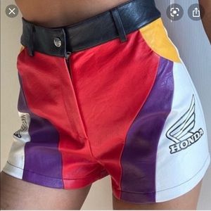 Forever 21 Leather Honda Shorts